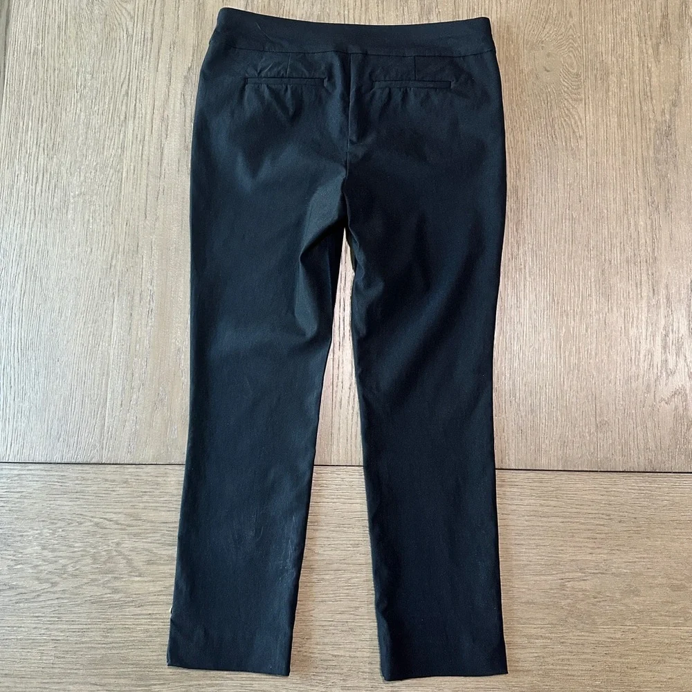 Chico’s Basic Slit Ankle Pants Size 2P Black - Picture 7 of 11